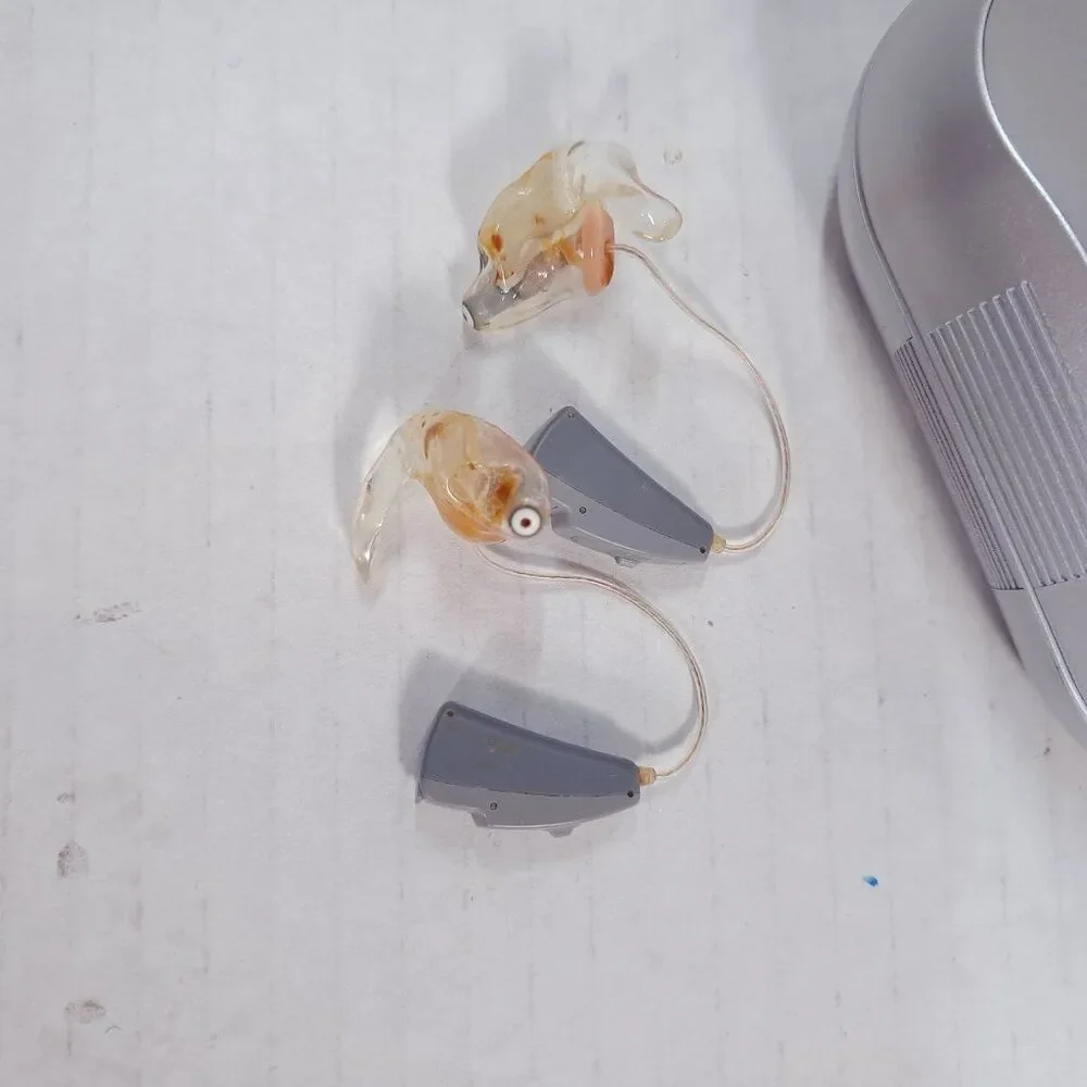 Phonak Audeo S Smart IX Hearing Aids‎ left right gray grey with case FOR PARTS